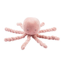 octopus pieuvre peluche vieux rose 20 cm